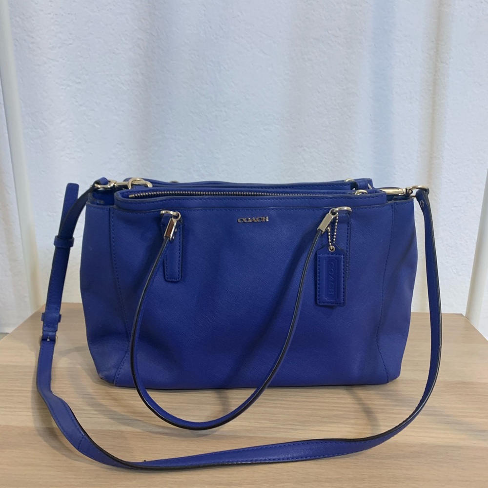 Blue Coach bag